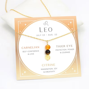 Birthstone boncuklu kolye taş kolye kolye şifa kristal <span class=keywords><strong>Set</strong></span> zodyak Astrology takı kadınlar hediye - Product Image 4