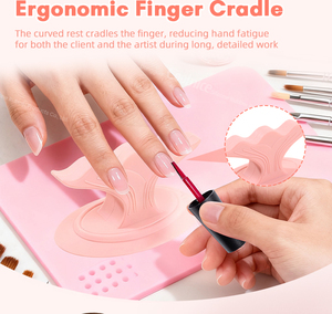 Accessori per Unghie <span class=keywords><strong>di</strong></span> Tendenza su TikTok, Supporto per Nail Art, Cuscino per Unghie, Strumento per Esercizi delle Dita per Ragazze e Donne - Product Image 4