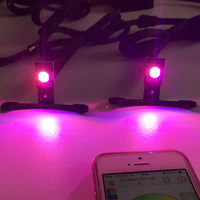 Kit de phares LED Angel Eyes pour voiture et moto, contrôlables par application, projecteur SMD 360 degrés, anneaux halo démoniaques, lentille œil de démon, pour personnalisation automobile