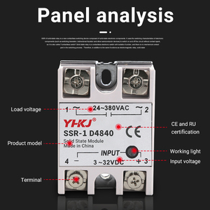 SSR-10DA/25DA/40DA Выход постоянного тока в переменный ток высокое качество Однофазное твердотельное реле - Product Image 3