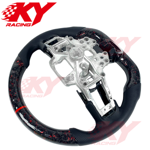 Accesorios Interiores para Automóviles Ford Mustang GT350 GT500 GT Shelby 2003-2023, Volante de Fibra de Carbono Forjado Estilo Racing - Product Image 3
