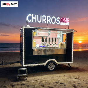 Remorque à glaces carrée homologuée DOT VIN CE, entièrement équipée pour machine à glaces molles, burgers, pizzas et autres plats rapides de rue. - Product Image 3