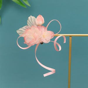 2026 Spring New Original Antique Style Handmade Silk Flower Pink Hanfu Headdress, Sweet Makeup Styling Hair Accessory - Product Image 3