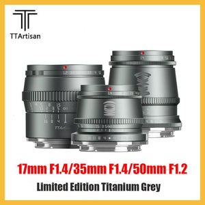 عدسة تصوير شخصي يدوية التركيز من تي تي آرتيزان 17 مم F1.4 و35 مم F1.4 و50 مم F1.2 لكاميرات سوني E وفوجي X وكانون <span class=keywords><strong>M</strong></span> وM43 - Product Image 1