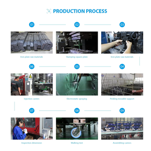 Ytop Thêm Heavy Duty 3 inch Nylon Caster bánh xe 2 tấn xoay Heavy Duty kim loại bánh xe cao su 2000 lbs Công suất 2000 lbs Công suất - Product Image 2