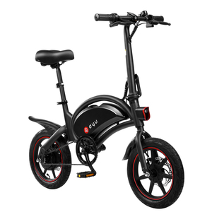 אופניים חשמליים DYU 250W 36V מיני עם תא לקסדה, כולל סבל אחורי ומנוע חישוק, שלדת פלדה - Product Image 2