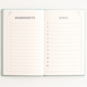 Labon bạc hà công thức màu xanh lá cây Tạp Chí với bạc lá nhà bếp công cụ thiết kế bìa cứng Sách dạy nấu ăn cho kế hoạch bữa ăn và đầu bếp nhà - Product Image 3