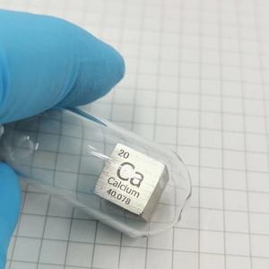 Calcium-Metall <span class=keywords><strong>Ca</strong></span> 10mm Elementwürfel 99,9% Rein in Ampulle unter Argon - Product Image 5