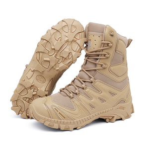 Nouvelles Bottes Tactiques Hommes Noires en Microfibre Taille 39-46 pour Camping, <span class=keywords><strong>Chasse</strong></span>, Entraînement et Activités de Plein Air – Modèle Désert AS33 5AA UZMK - Product Image 1