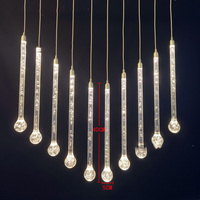 2025 haute qualité nouveaux accessoires de mariage acrylique 10 têtes lumineux goutte lustre mariage scène plafond décoration lumières