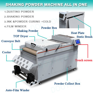 2024 nuovo arrivo Shaker Dtf da 60cm e essiccatore automatico Touch Screen essiccazione Curing polvere Shaker Dtf <span class=keywords><strong>60</strong></span> con nastro trasportatore - Product Image 3