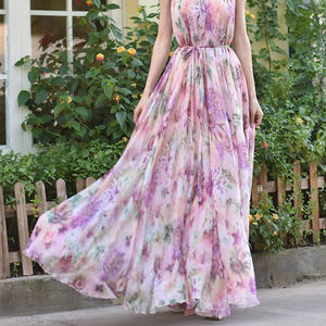 Vestidos de gasa con volantes para <span class=keywords><strong>mujer</strong></span>, vestido de vacaciones de longitud media, primavera y verano, <span class=keywords><strong>2022</strong></span> - Product Image 4