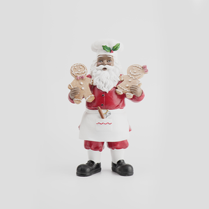 Figura de Resina de Hombre de Jengibre Navideño Festivo, Artesanía Religiosa para Interiores, Regalo Empresarial, Arte Decorativo para el Hogar con Chef Promocional - Product Image 2