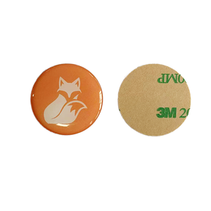 Étiquettes NFC personnalisées avec logo GSC, impression, diamètre 25 mm et 30 mm, étanches, époxy, fréquence 13,56 MHz, 213 RFID, étiquettes pour réseaux sociaux et téléphones - Product Image 1