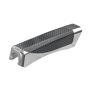 Cubierta de freno de mano para coche Shunwei, cubierta de palanca de cambios de madera de durazno, cubierta de palanca de cambios para interior de coche, cubierta decorativa con textura de fibra de carbono - Product Image 5