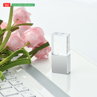 Clé USB en cristal de haute qualité, logo personnalisé, clé USB originale, 4 Go-128 Go, clé USB personnalisée, cadeau créatif, clé USB