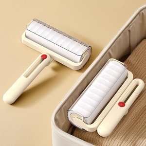 Rodillo Quitapelusas Manual Plegable de Plástico para Ropa y Cama, Eliminador de Pelo Ecológico Reutilizable, Artefacto Doméstico de Papel Adhesivo - Product Image 1
