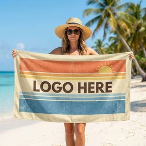 High Quality Custom Digital Printing Quick Dry Sand Free <b>Microfiber</b> Luxury <b>Beach</b> <b>Towel</b> With Logo - Product Image 1