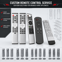 Télécommande universelle intelligente à 33 touches en alliage d'aluminium, code fixe, Google Voice/2.4G/BLE/IR 4 modes