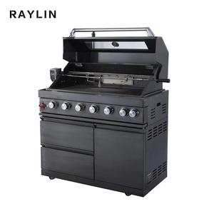 Parrillas Modulares <span class=keywords><strong>de</strong></span> Lujo RAYLIN para Barbacoa, Cocina Exterior Completa con Gabinete, <span class=keywords><strong>Gas</strong></span>, Acero Inoxidable Negro 304, <span class=keywords><strong>Horno</strong></span> para Cocinar y Hornear - Product Image 2