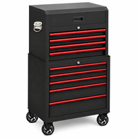 Armoire à outils roulante en acier, 9 tiroirs, robuste, verrouillable, avec roues, pour atelier de réparation automobile, garage, stockage, personnalisable OEM