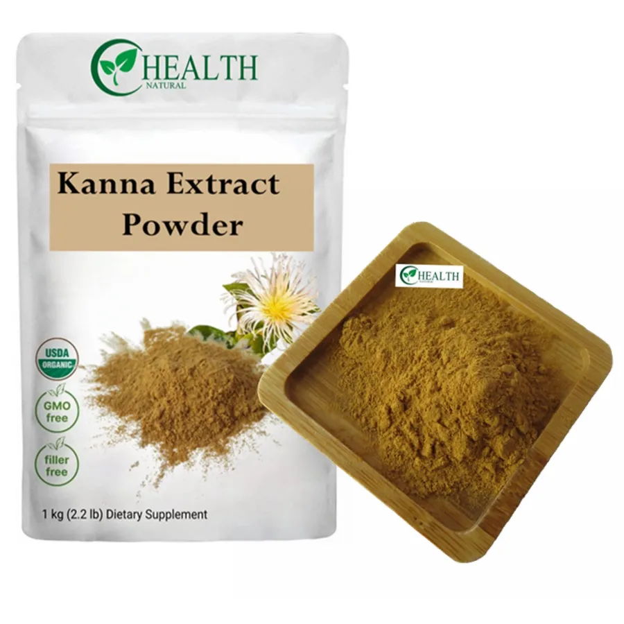 Geweldige Plantaardige Plantenextract Kanna Extract 100:1 Kanna Sceletium Tortuosum Extract Voor Relaxsupplement