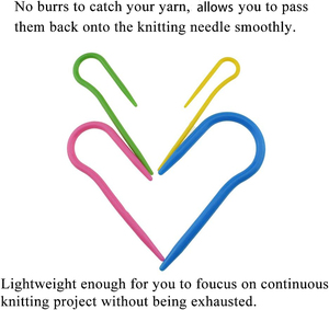 75710 U Cable Stitch <strong>Holders</strong> Mixed Color Plastic Hand <strong>Knitting</strong> <strong>Needles</strong> Curved Crochet Hook Simple Style Sewing Accessories Tool - Product Image 4