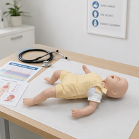 Modèle d'entraînement à l'obstruction des voies respiratoires chez l'infant, modèle d'infarctus, mannequin PVC pour la manœuvre de Heimlich et la RCP pour l'enseignement des premiers secours, certifié CE