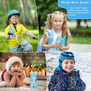 Linda Botella de Agua Infantil de Acero Inoxidable con Doble Pared Aislada, Vasos Infantiles Aislados, Botellas de Agua Rectas para Niños para Sublimación - Product Image 6