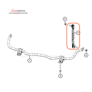 51939949 53403318 51977024 53477126 Gennovo OE calidad Auto partes estabilizador enlace suspensión <span class=keywords><strong>para</strong></span> JEEP COMPASS 2017 Renegade 2018 - Product Image 5