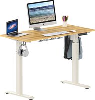 Vente en gros Table électrique de bureau ergonomique moderne avec moteur unique, pieds à hauteur réglable et assise debout
