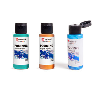 60Ml Vloeistof Geen Dampen Goede Dekking Glitter Metallic Sterk Gepigmenteerde Acryl Gieten Verf Voor Abstracte Kunstambachten - Product Image 1