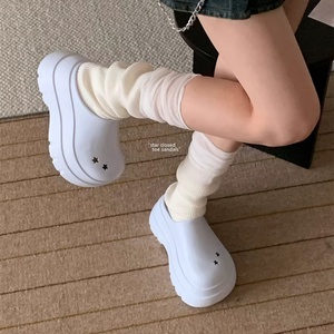 XIXITIAO Sandales à enfiler tendance pour femme, à plateforme épaisse en <span class=keywords><strong>EVA</strong></span>, avec étoiles en relief, chaussures d'été décontractées pour l'extérieur, direct usine - Product Image 5