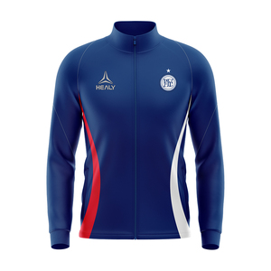 Para venta al por mayor de chaqueta de fútbol/fútbol transpirable ligera personalizada de manga larga con bolsillos atléticos Jersey hombres ajustados - Product Image 1