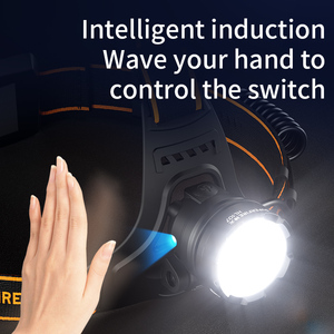 Công suất cao không thấm nước có thể sạc lại Đèn pha Led Đèn Pha Zoomable Đèn pha với cảm biến chuyển động - Product Image 4