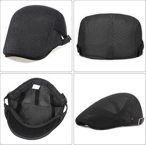 Casquette plate classique pour homme, style newsboy senior, chapeau de conduite pour chauffeur, chasse et activités de plein air, bérets ajustables, promotion - Product Image 3