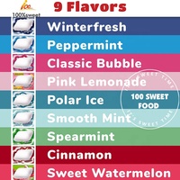 Bubble Gum Factory Großhandel Double Mint Spear mint Saftiger Frucht kaugummi mit Xylitol Fresh Mint
