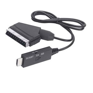 Adaptateur Composite Portable 1080p avec Câble d'Alimentation USB, Boîtier Convertisseur SCART <span class=keywords><strong>PAL</strong></span>/NTSC vers HDMI pour TV, Décodeur/DVR, Magnétoscope pour HDTV - Product Image 4