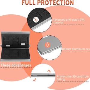 Boîtier de rangement haut de gamme en alliage d'aluminium pour cartes SD et TF, produit transfrontalier très demandé - Product Image 2