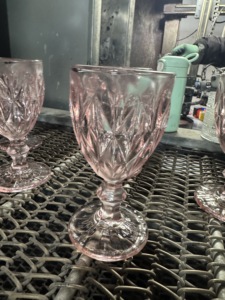 Calici da Vino Classici Kaly da 240ml/300ml Senza Piombo, Durevoli, con Vari Motivi, <span class=keywords><strong>Blu</strong></span> Cielo e Rosa, per Matrimoni, Eventi e Banchetti - Product Image 2