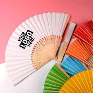 Éventail décoratif pliable et réutilisable avec logo et photo personnalisés pour événements professionnels, mariages, fêtes et festivals - Product Image 1