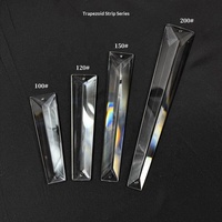 Lampu Gantung Kristal K9 Facet Bentuk Trapesium Panjang untuk Proyek Pencahayaan Hotel