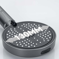 Pommeau de douche portable en plastique ABS de qualité commerciale, 5 fonctions, effet pluie filtré, pour projets hôteliers et salles de bain