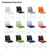 Chaise de bureau moderne pliable personnalisée à prix abordable pour le bureau à domicile et la salle à manger, chaise visiteur en acier de haute qualité