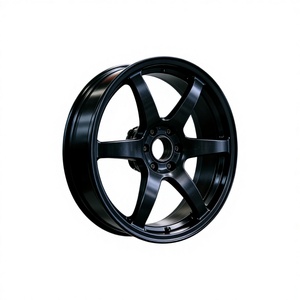 Nuevas Llantas de Aleación de Aluminio 17X8.5 de Ajuste Universal para Autos Deportivos Clásicos de Alto Rendimiento, Color Negro Mate, Multirradio, Gran Venta - Product Image 1