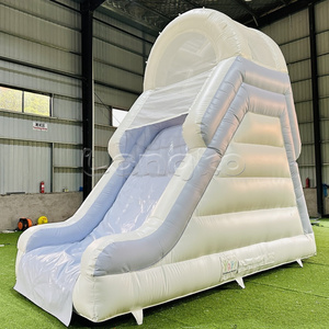 <span class=keywords><strong>Mini</strong></span> maison de rebond blanche aufblasbare ballon rutsche petit <span class=keywords><strong>toboggan</strong></span> de jardin <span class=keywords><strong>toboggan</strong></span> de fête pour enfants pour piscine - Product Image 4