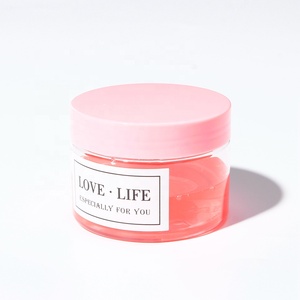 8oz Cosmetic Jars with Lids 250ml 300ml 16oz 500ml 1000ml Cosmetic Container Body Butter Jars Transparent Pet Plastic