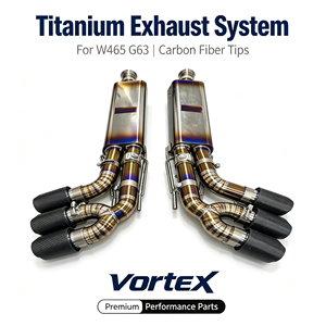 Vortex Titanium Carbon Tip Valvetronic Exhaust For Benz AMG G63 W465 Direct OEM Bolt-On <b>Kit</b> - Product Image 1