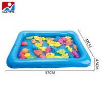 Enfants ensemble de pêche en plastique gonflable étang à poissons jeux de pêche jouets