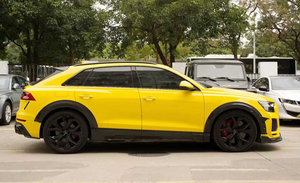 Kit de cuerpo de fibra de carbono seco para Audi RSQ8 actualización estilo <span class=keywords><strong>Aulen</strong></span> pieza de automóvil falda lateral labio delantero difusor trasero alerón rueda ceja - Product Image 4